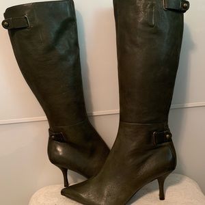 Green Tall boots Nine West Nevan